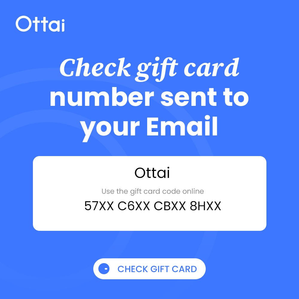 Ottai new user gift card - Ottai